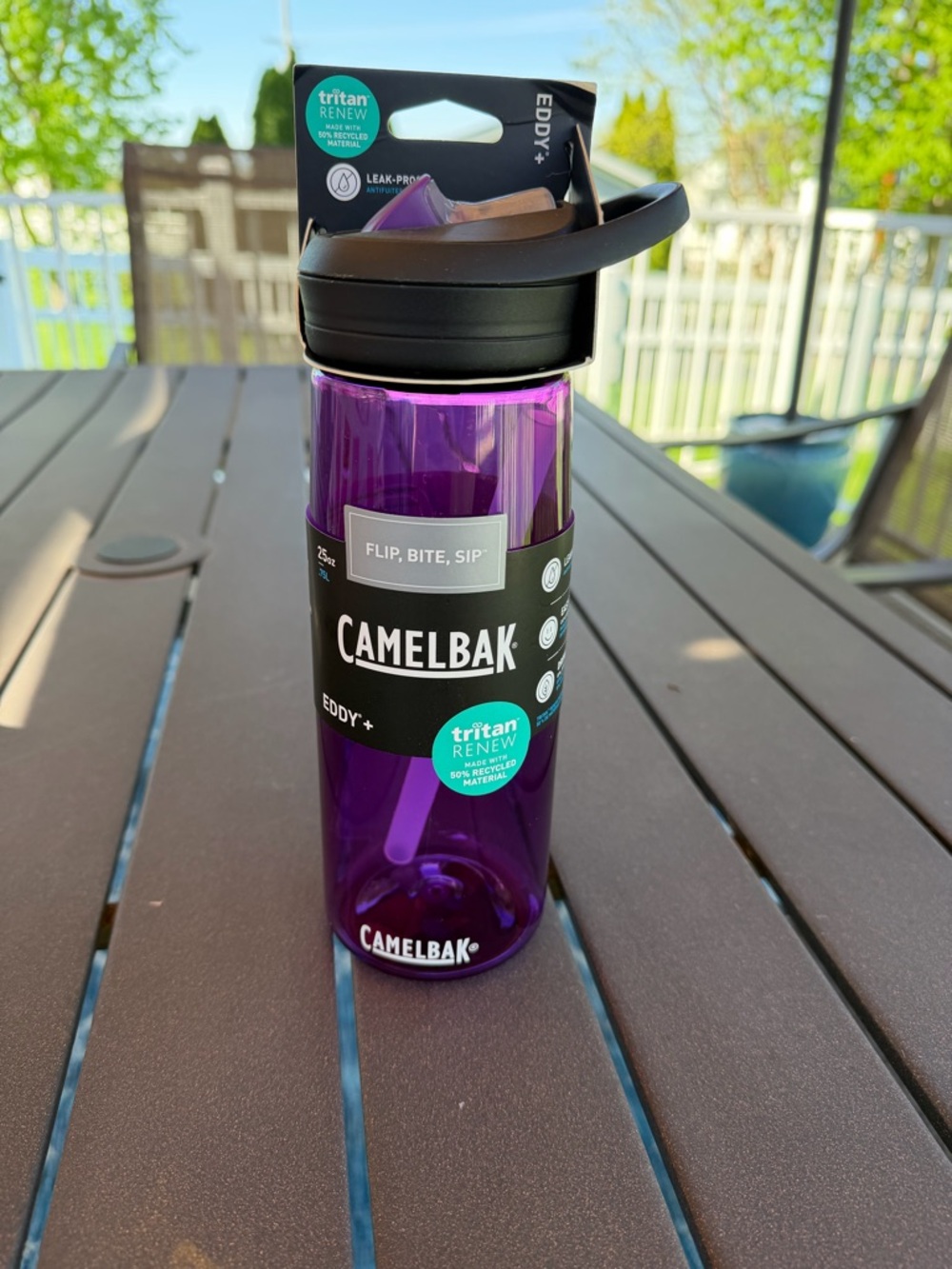 NWT Purple camelbak eddy + waterbottle Tritan Renew
